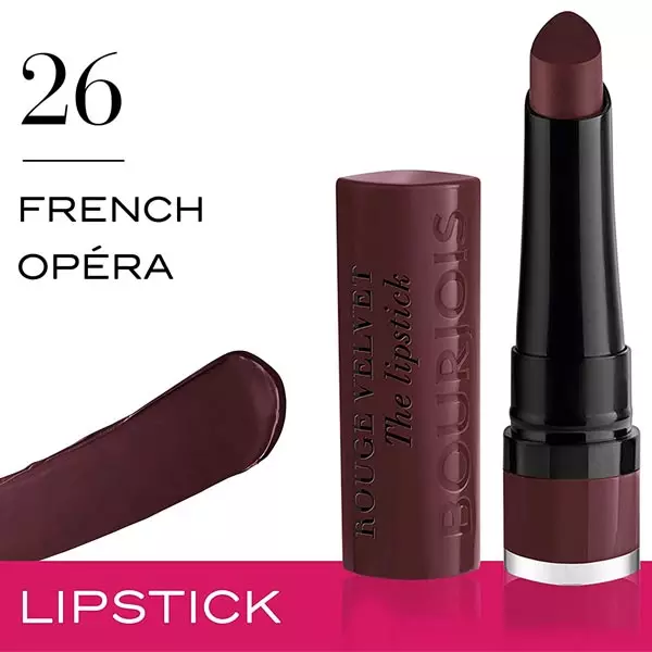 Bourjois Lipstick 2.4g Rouge Velvet 26 French Opera Bourjois Lipstick 2.4g Rouge Velvet 26 French Opera