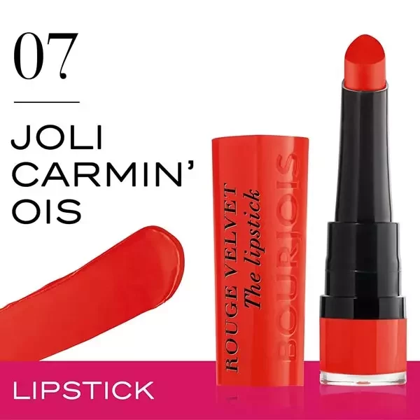 Bourjois Lipstick 2.4g Rouge Velvet 07 Joli Carmin'ois