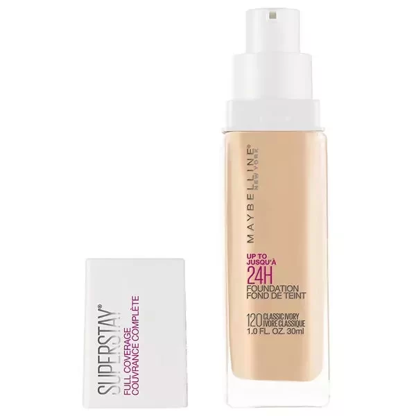 Maybelline Liquid Foundation 30ml SuperStay Full Coverage 120 Classic Ivory