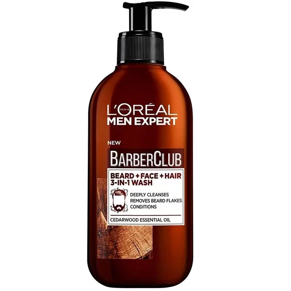 Loreal Beard and Face and Hair Wash 200ml Men Expert Barber Club