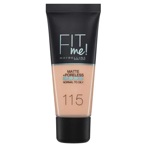 Maybelline Foundation 30ml Fit Me Matte and Poreless 115 Ivory