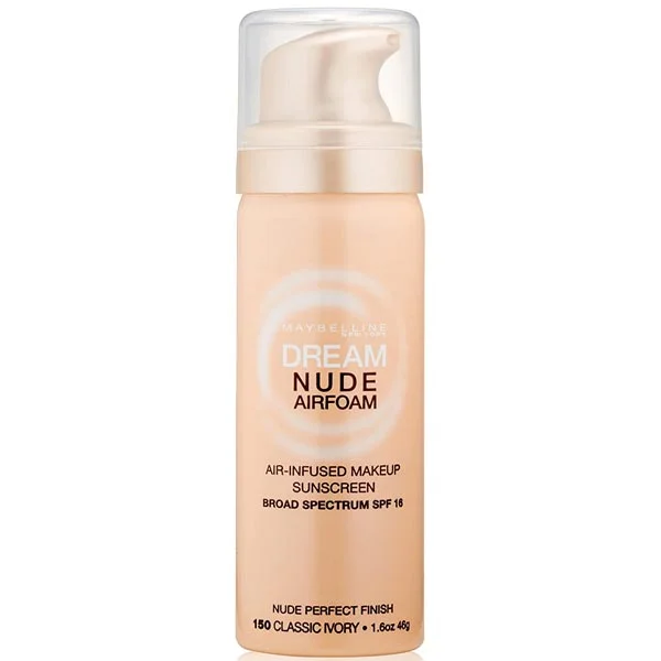 Maybelline Foundation 46g Dream Nude AirFoam 150 Classic Ivory Maybelline Foundation 46g Dream Nude AirFoam 150 Classic Ivory