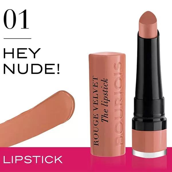 Bourjois Lipstick 2.4g Rouge Velvet 01 Hey Nude Bourjois Lipstick 2.4g Rouge Velvet 01 Hey Nude