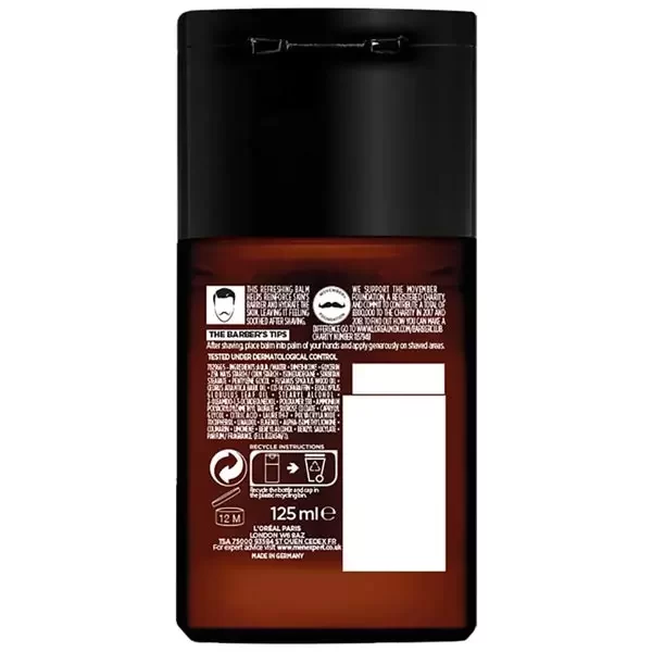 Loreal After Shave Balm 125ml Men Expert Barber Club
