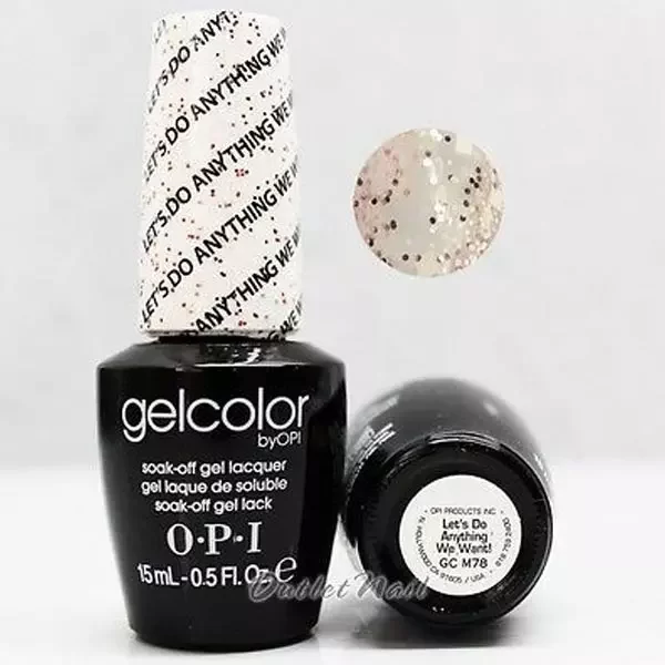 O.P.I Nail Polish 15ml Gel Color M78 Let's Do Anything We Want