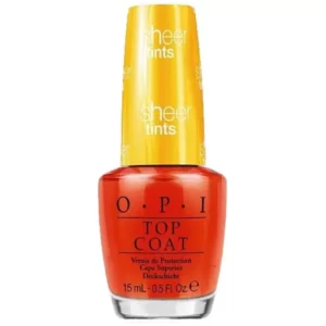 O.P.I Nail Polish Top Coat 15ml S01 I'm Never Amberrassed