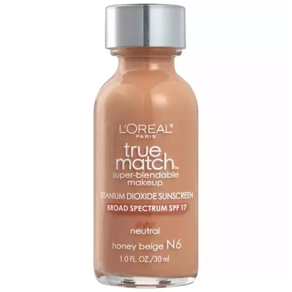 Loreal Foundation 30ml True Match N6 Honey Beige