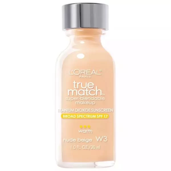 Loreal Foundation 30ml True Match W3 Nude Beige