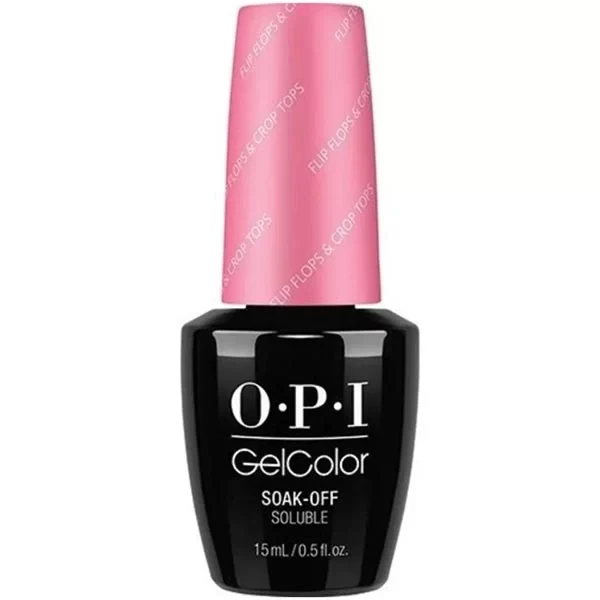 O.P.I Nail Polish 15ml Gel Color R72 Flip Flops and Crop Tops