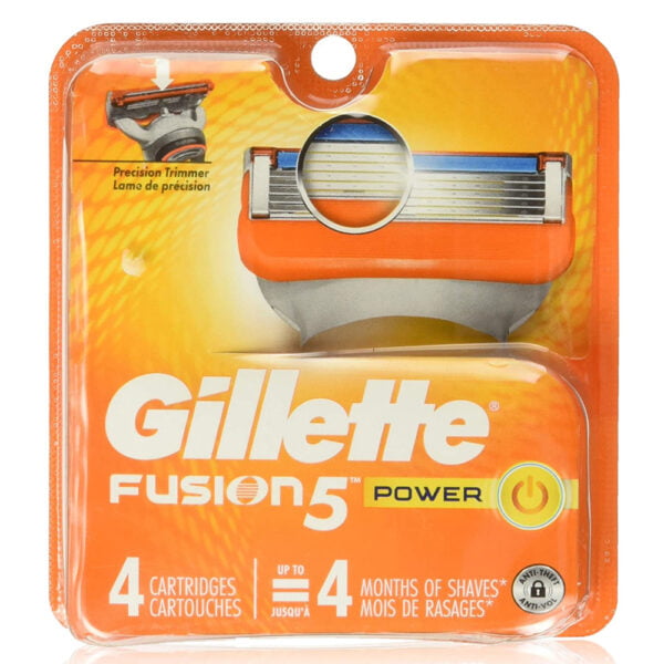 Gillette Fusion 5 Power Razor 4 Cartridges