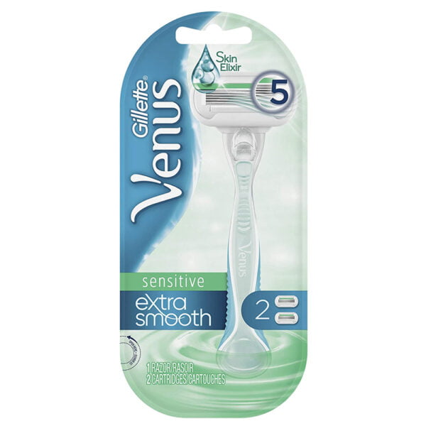Gillette Razor Venus Sensitive Extra Smooth 2 Cartridges