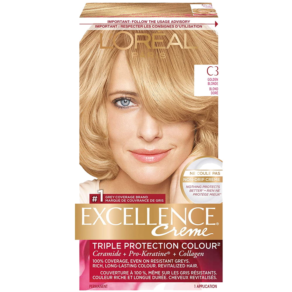 Loreal Welche Creme Für Welches Alter Loreal Hair Color Excellence Creme C3 Golden Blonde | Head2Toes Beauty