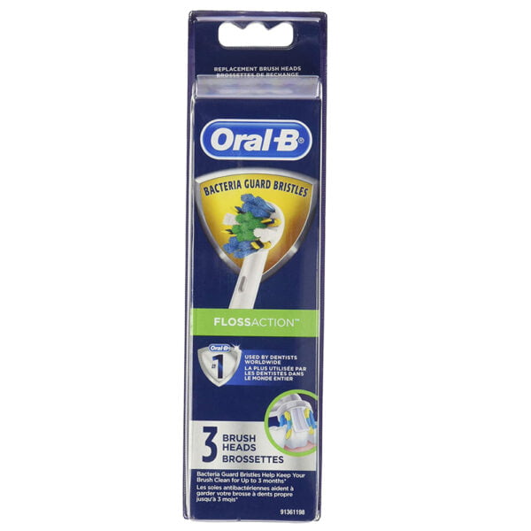 Oral B Electric Toothbrush Heads Floss Action 3ct