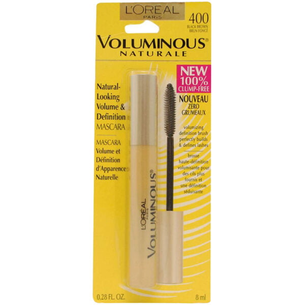 Loreal Mascara 8ml Voluminous Naturale 400 Black Brown