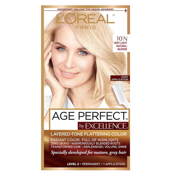 Loreal Hair Color Excellence Age Perfect 10N Very Light Natural Blonde