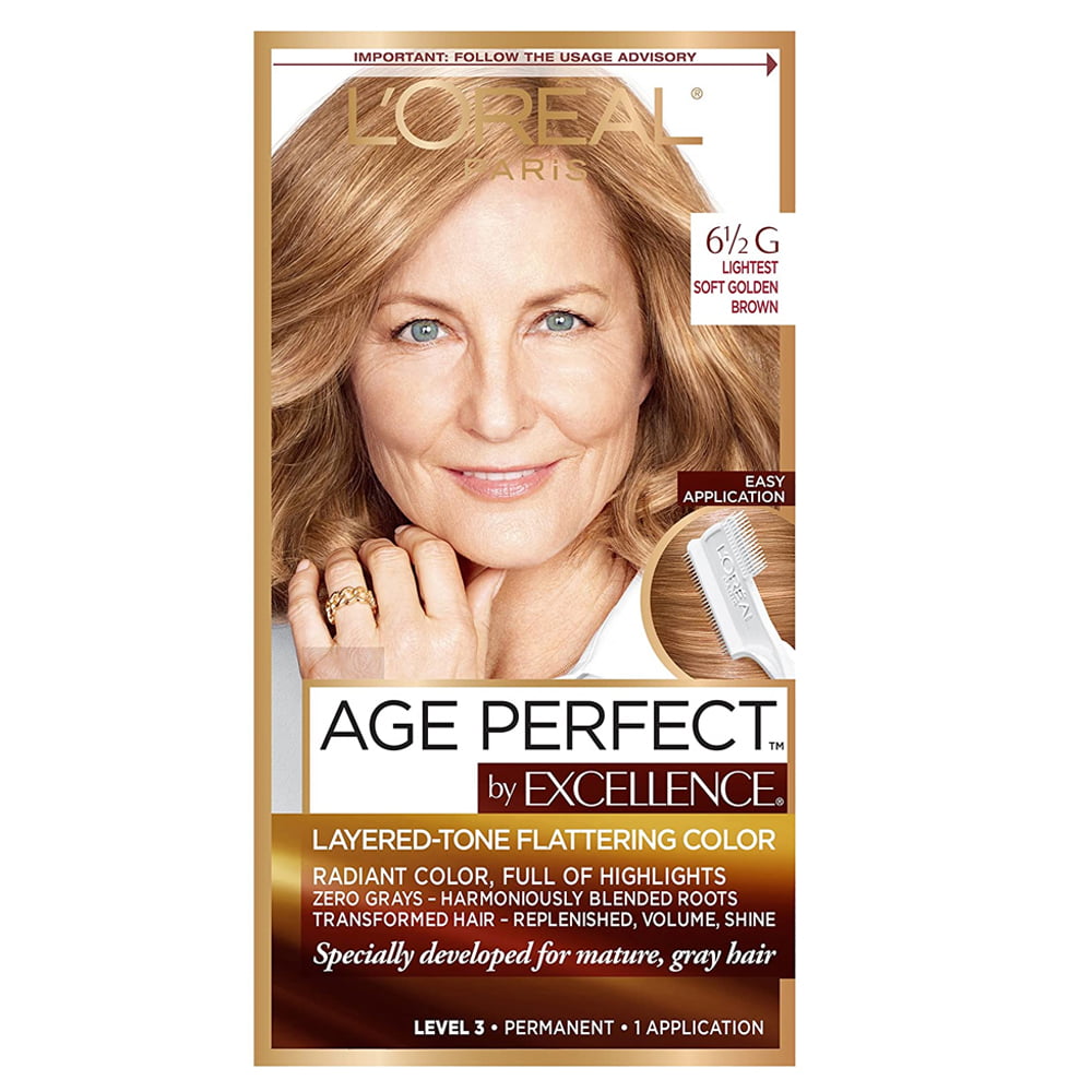 Loreal Hair Color Excellence Age Perfect6 1 2G Lightest Soft Golden Brown 1 Loreal Hair Color Excellence Age Perfect6 1 2G Lightest Soft Golden Brown