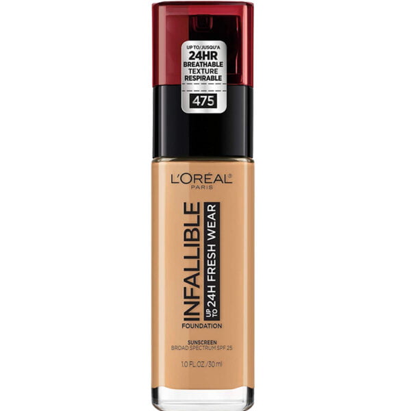 Loreal Foundation 30ml Infallible Fresh Wear 475 Sun Beige