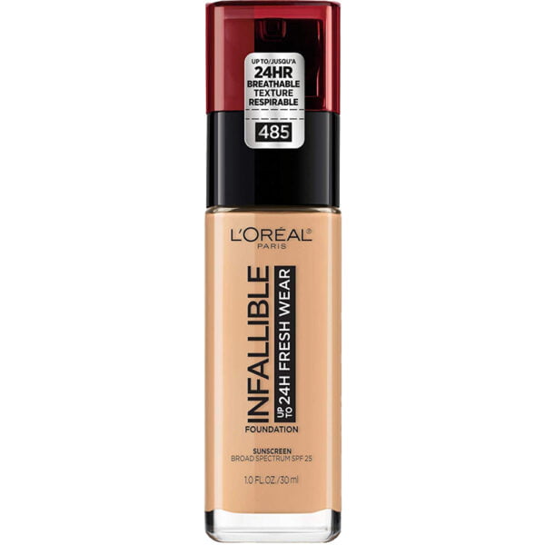 Loreal Foundation 30ml Infallible Fresh Wear 485 Golden Sun