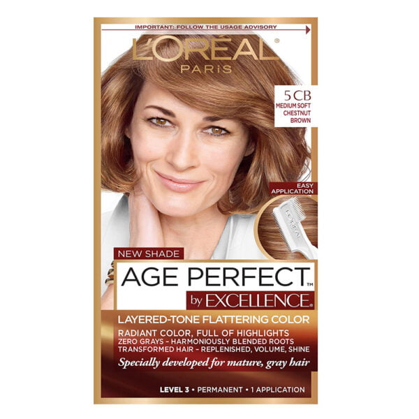 Loreal Hair Color Excellence Age Perfect 5CB Medium Chestnut Brown