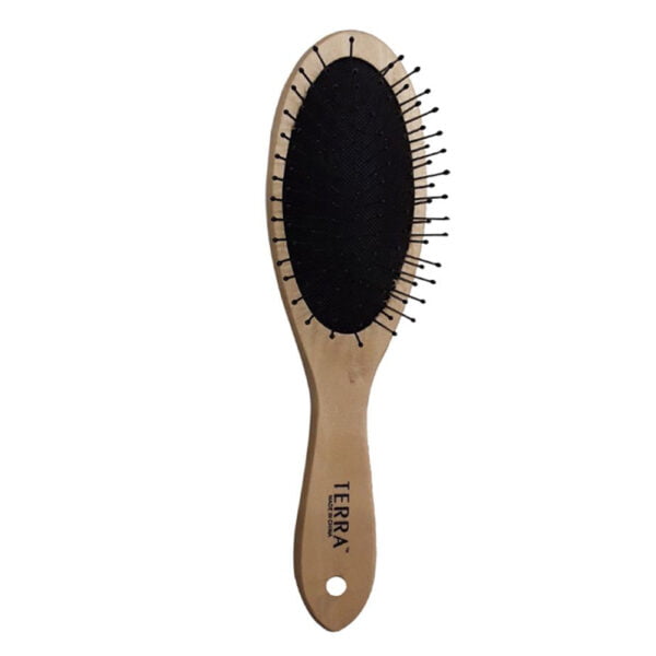 Terra Hair Brush Wooden Handle Oval