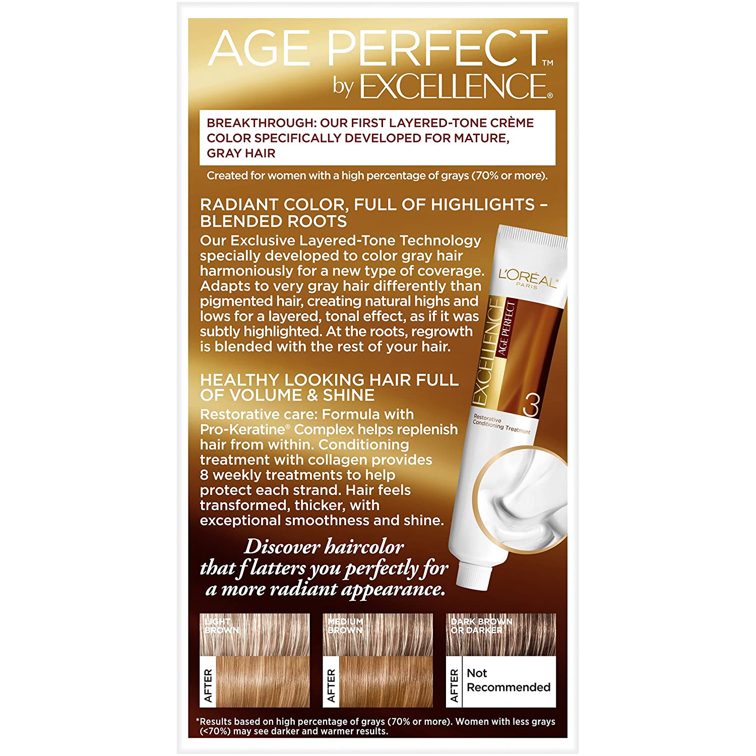 Loreal Hair Color Excellence Age Perfect6 1 2G Lightest Soft Golden Brown 2 Loreal Hair Color Excellence Age Perfect6 1 2G Lightest Soft Golden Brown