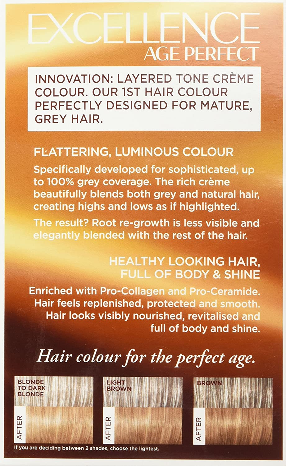 Loreal Hair Color Excellence Age Perfect 7 Loreal Hair Color Excellence Age Perfect 7.32 Blond