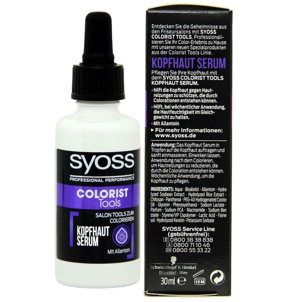 Syoss Hair Serum 30ml Colorist Tools Scalp