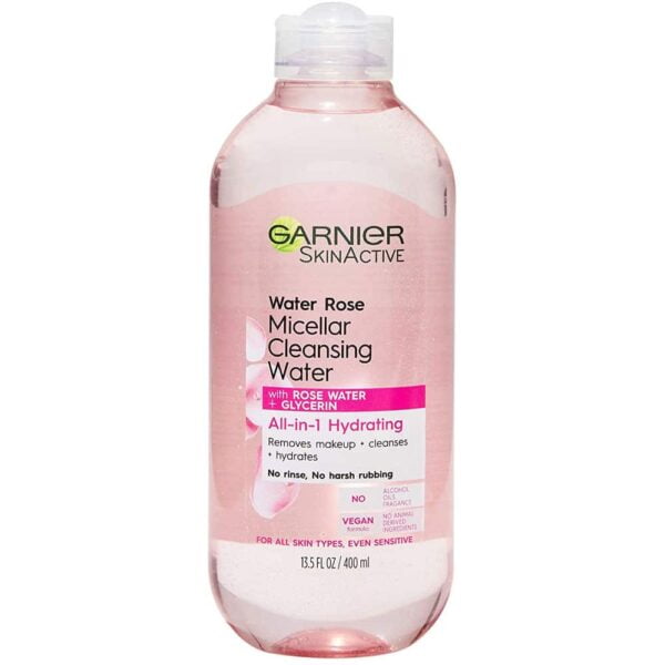 Garnier Cleansing Water 400ml SkinActive Micellar with Rose Water and Glycerin