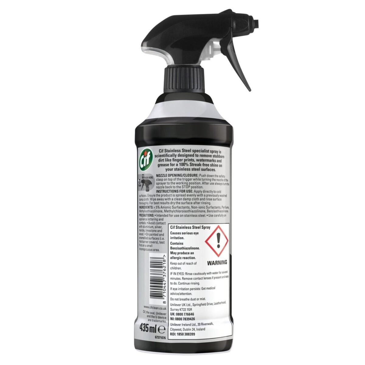 Cif cleaner spray 435ml Perfect Finish Stainless Steel Streak Free Shine