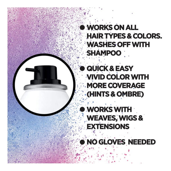 Loreal Hair Color Spray 57g Colorista 1 Day Spray for Hints and Highlight Pastelpink10