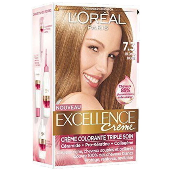 Loreal Hair Color Excellence Cream 7.30 Blonde Dore