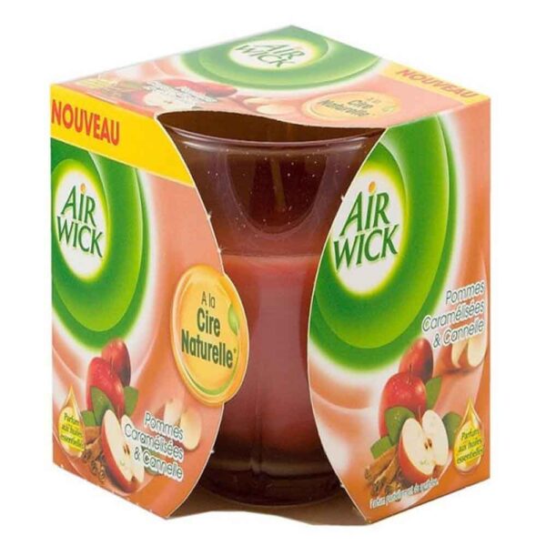 Air Wick Air Freshener Candle 115g Caramelized Apples and Cinnamon