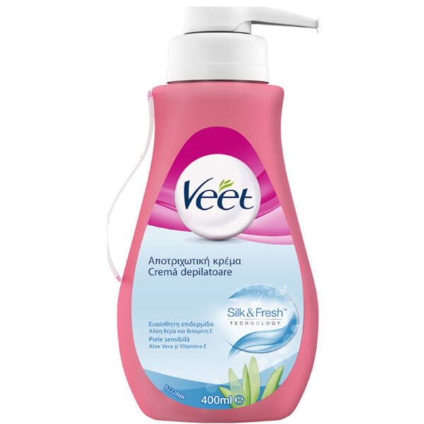 Veet Hair Removal Cream 400ml for Sensitive Skin With Pump