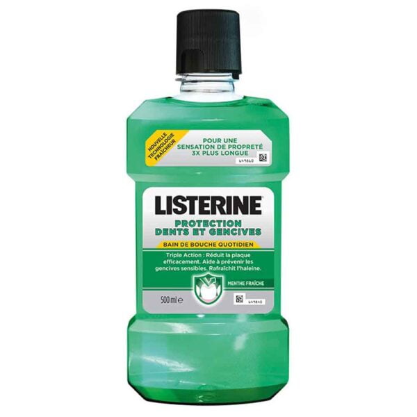 Listerine Mouth Wash 500ml Teeth and Gum Protection Fresh Mint