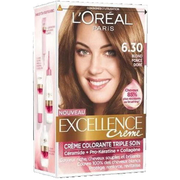 Loreal Hair Color Excellence Cream 6.30 Blond Fonce