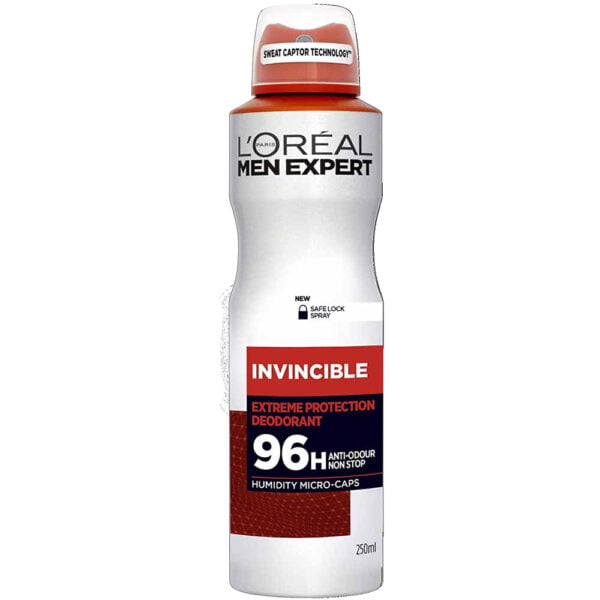 Loreal Body Spray 250ml Men Expert Invincible Extreme Protection