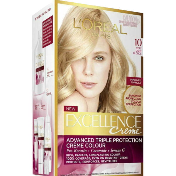 Loreal Hair Color Excellence Cream 10 Very Light Blonde