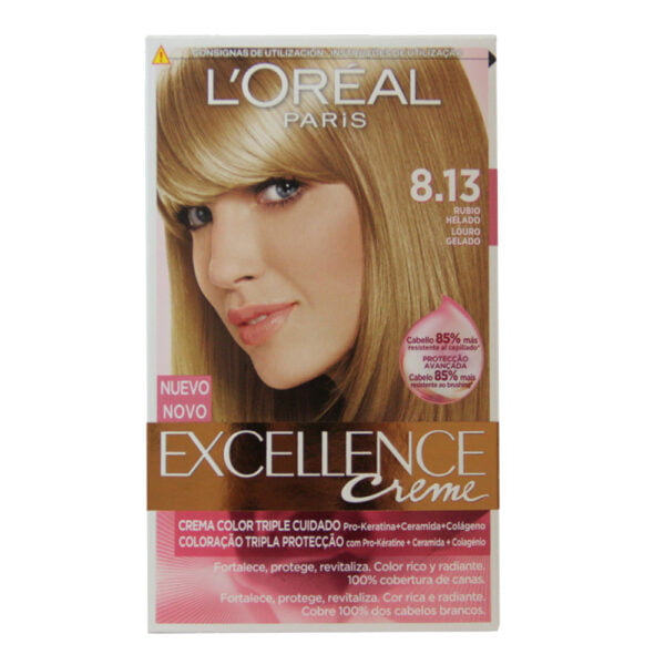 Loreal Hair Color Excellence Creme 8.13 Rubio Helado