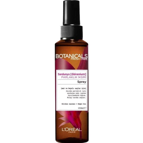 Loreal Hair Spray 150ml Botanicals Geranium Radiance Remedy