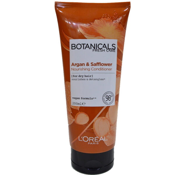 Loreal Hair Conditioning 200ml Balm Botanicals Argan and Safflower Nourishing Balm For Dry Hair