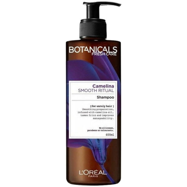 Loreal Shampoo 400ml Botanicals Fresh Care Smooth Ritual Camelina