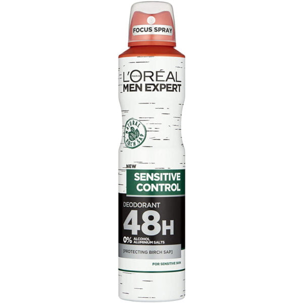 Loreal Body Spray 250ml Men Expert Sensitive Control