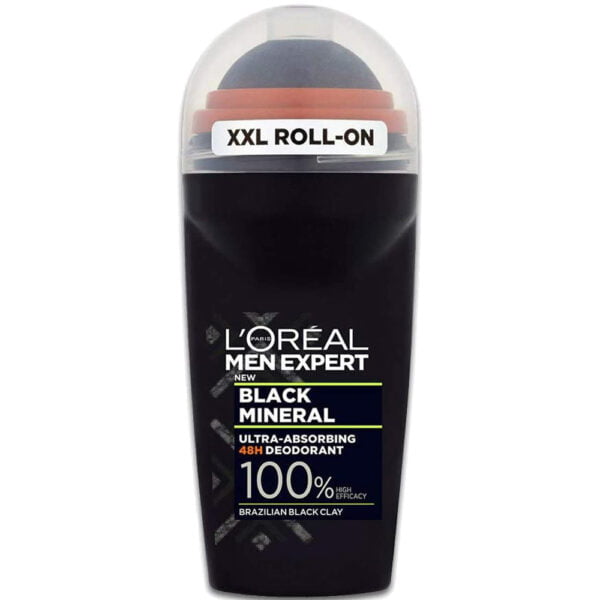 Loreal Deodorant 50ml Men Expert Roll On Black Mineral