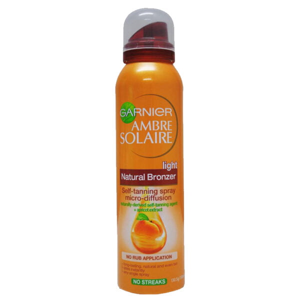 Garnier Bronzer 150ml Amber Solaire Self Tanning Spray Light