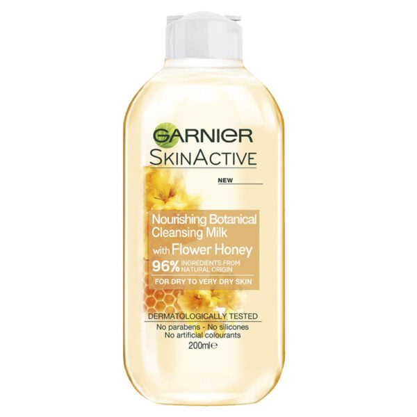 Garnier Cleansing Milk 200ml Natural Honey Flower