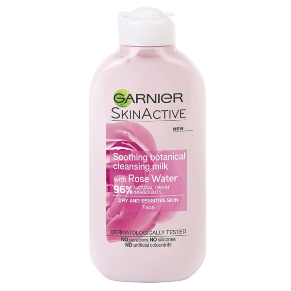 Garnier Cleansing Milk 200ml Natural Rose Water Sensitive Skin
