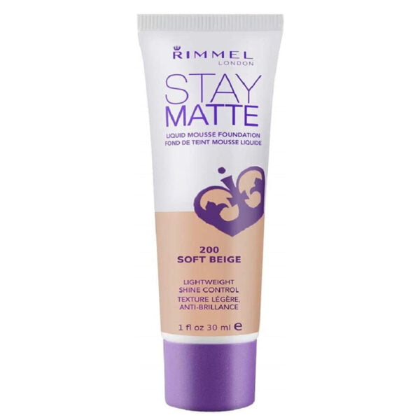 Rimmel Foundation 30ml Stay Matte 200 Soft Beige