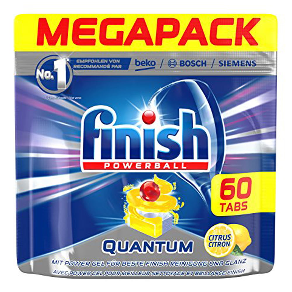 Finish Dishwasher 60Tabs Powerball Quantum Lemon 1 Finish Dishwasher 60Tabs Powerball Quantum Lemon