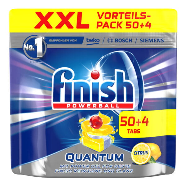 Finish Dishwasher 54 Tabs Powerball Quantum Lemon