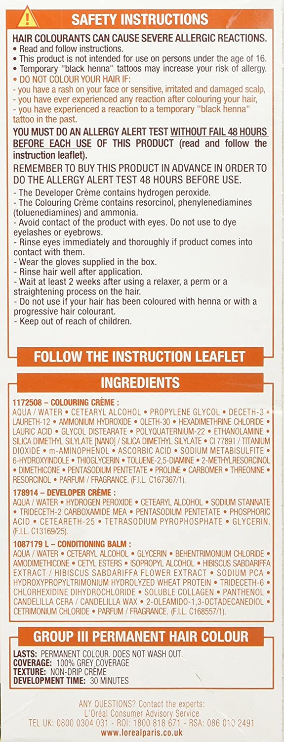 Loreal Hair Color Excellence Age Perfect 7 Loreal Hair Color Excellence Age Perfect 7.32 Blond